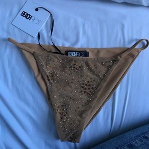 Beach Riot Beige Bathing suit Bottom NEW